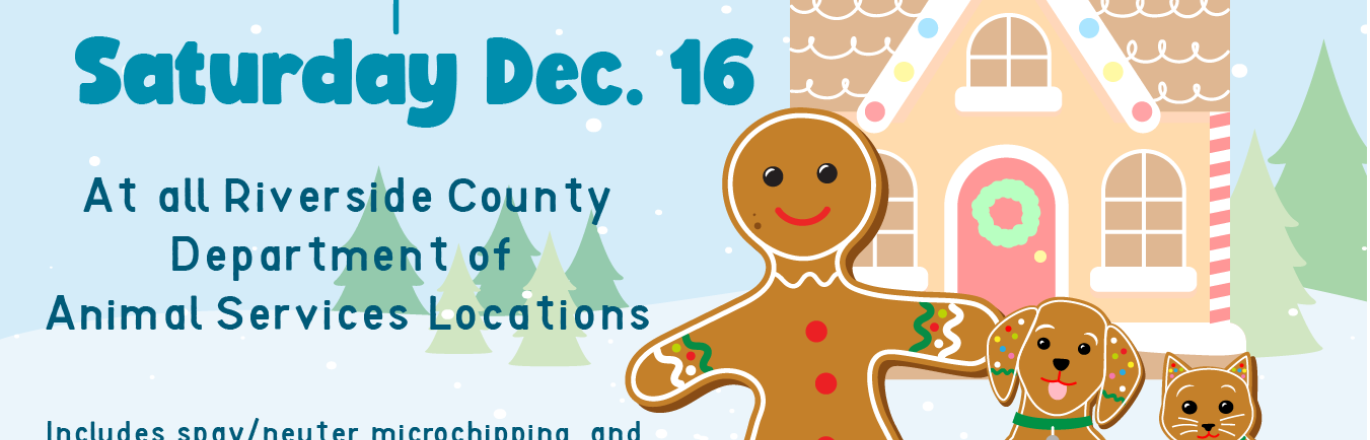 Riverside County Animal Services to host Home for the Holidays